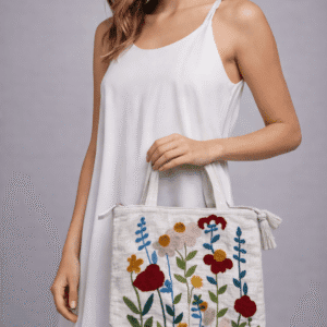 Sustainable Tote Bag with Zip Closure